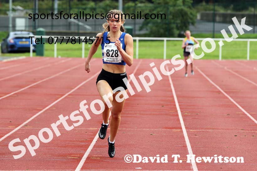 Women and Girls 200 metres, 2021 North Eastern Track and Field Champs., Middesbrough. Photo: David T. Hewitson/Sports for All Pics